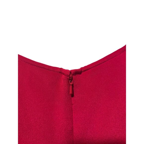 VTG Talbots Silk Maxi Dress 10 Classic Cocktail Holiday Minimalist 100% Silk - Picture 5 of 9